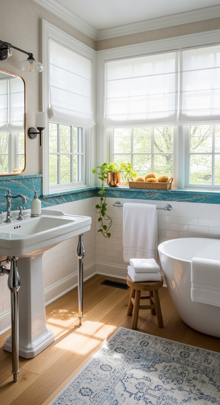 luxurious vacation inspired window display