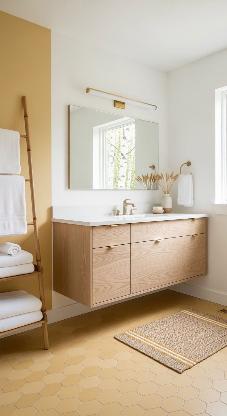 soft mustard scandinavian minimalism