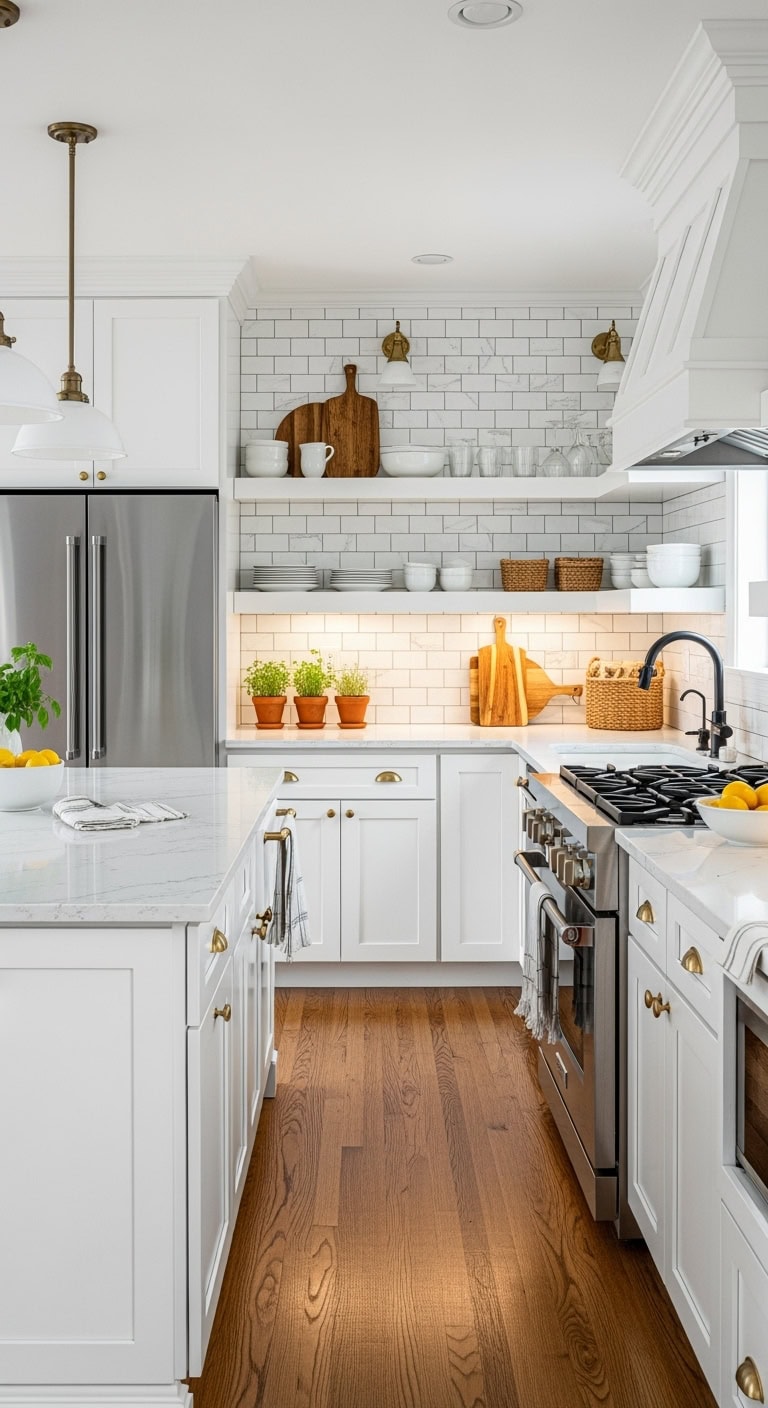 timeless white kitchen elegance