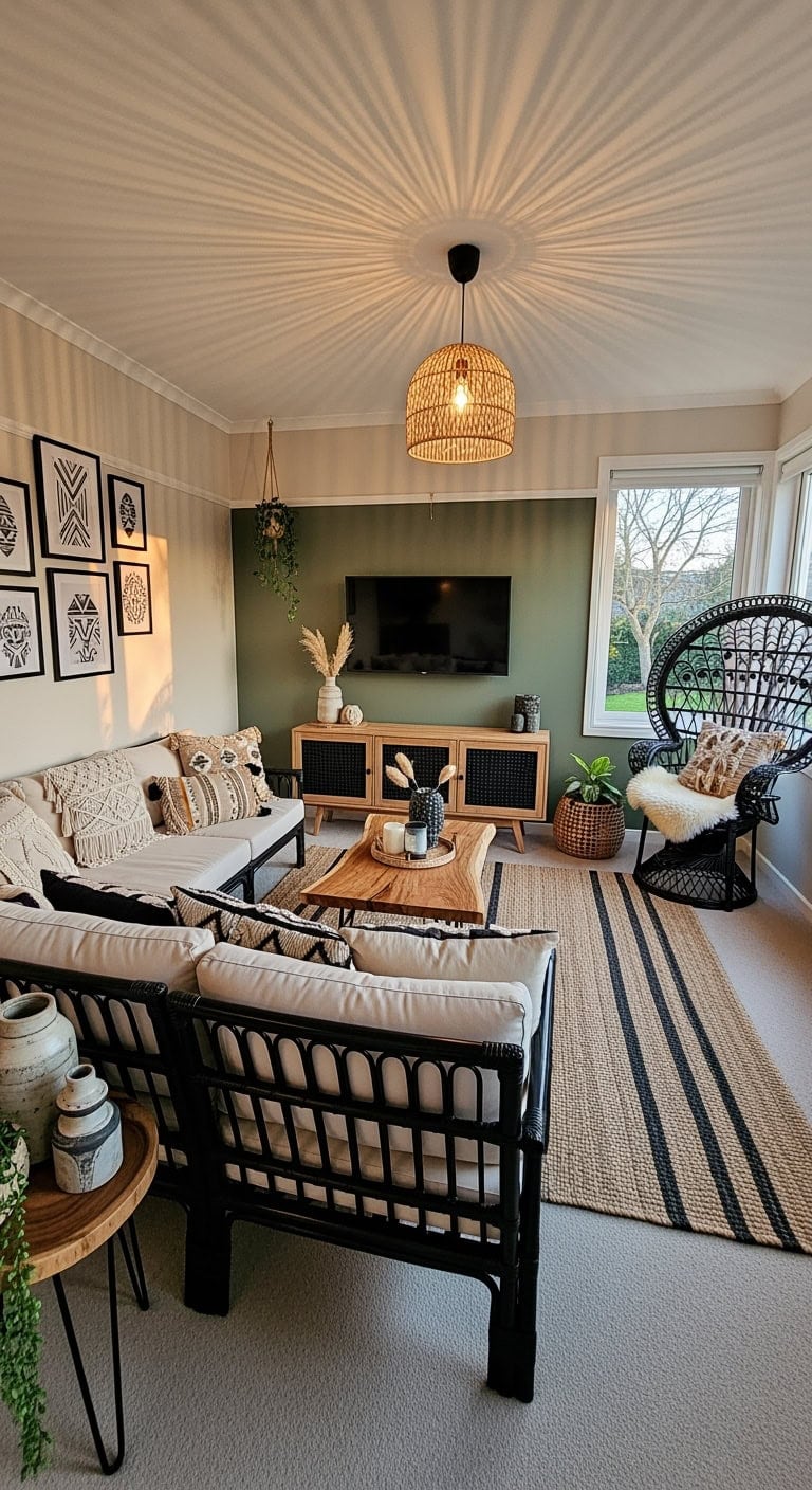 black rattan teak fusion