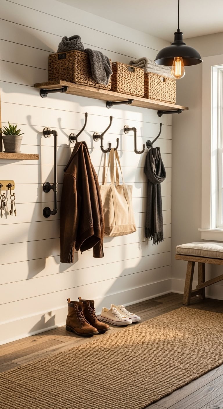 customizable industrial pipe coat hooks