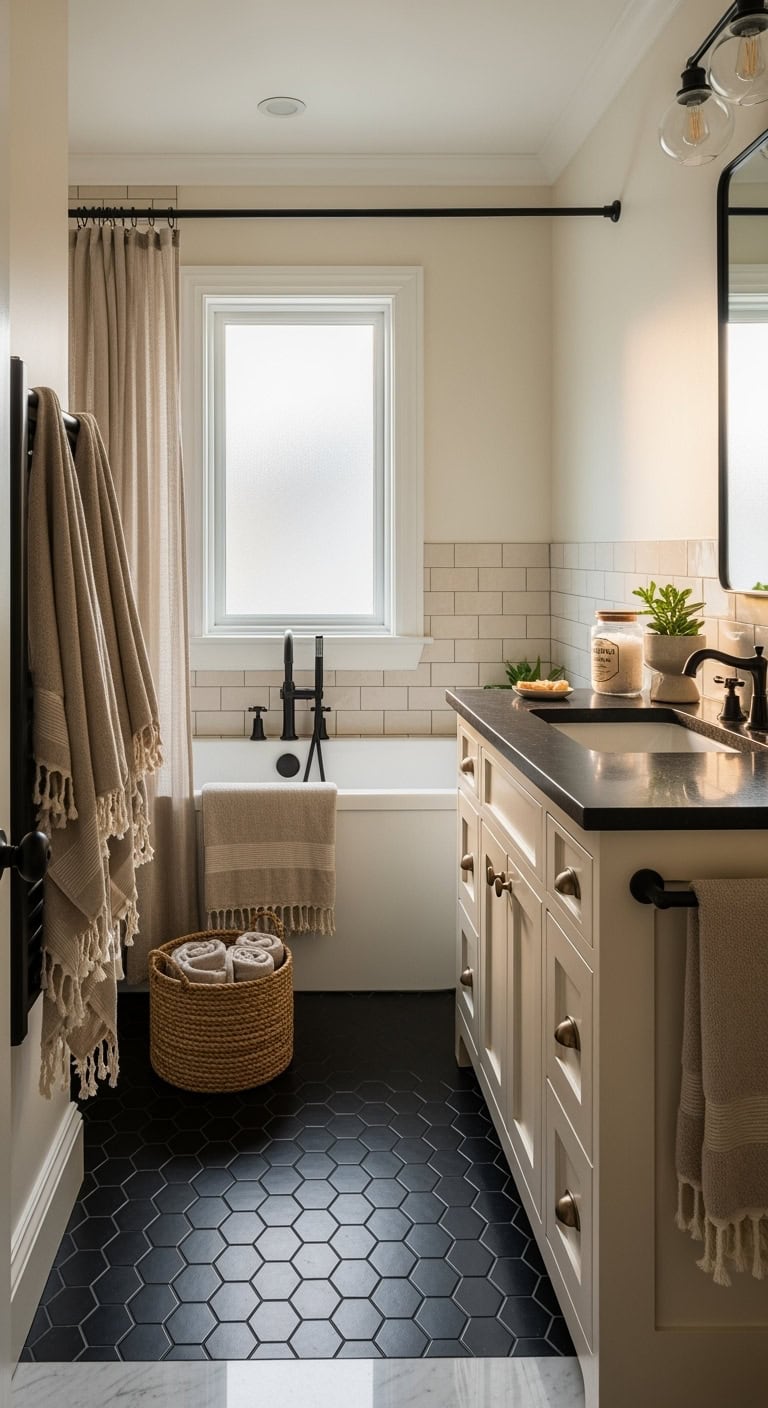 seamless stylish marble threshold transition