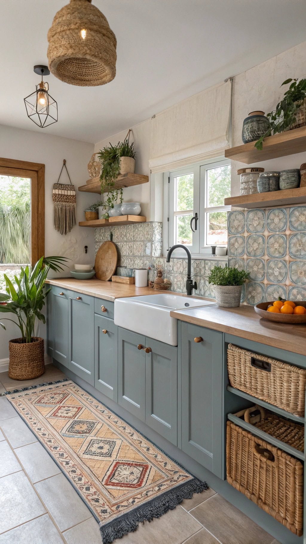 bohemian eclectic kitchen design