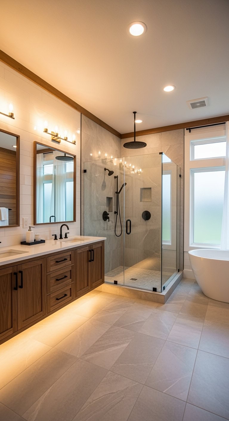 dramatic functional industrial luxurious black showerheads