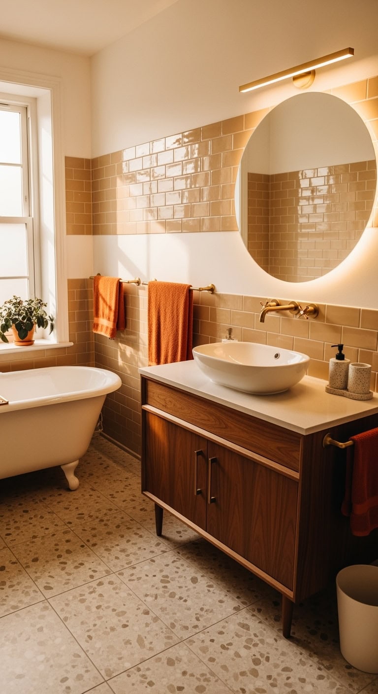 vintage beige tile retro charm embraced