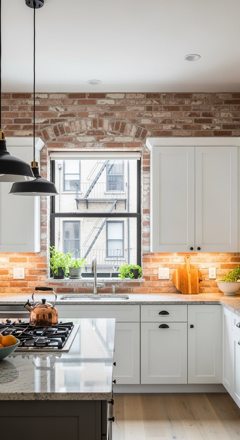 textured brick accent wall transforms