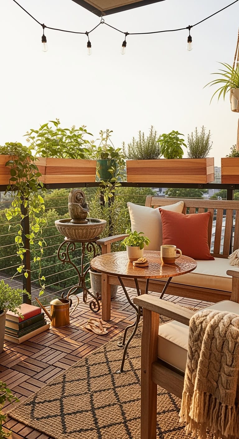 compact tranquil mosquito free outdoor oasis