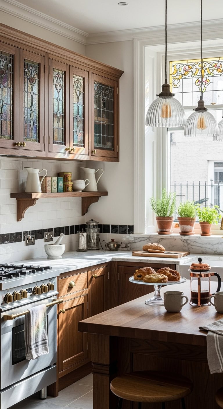 magical kitchen kaleidoscope of colored glass