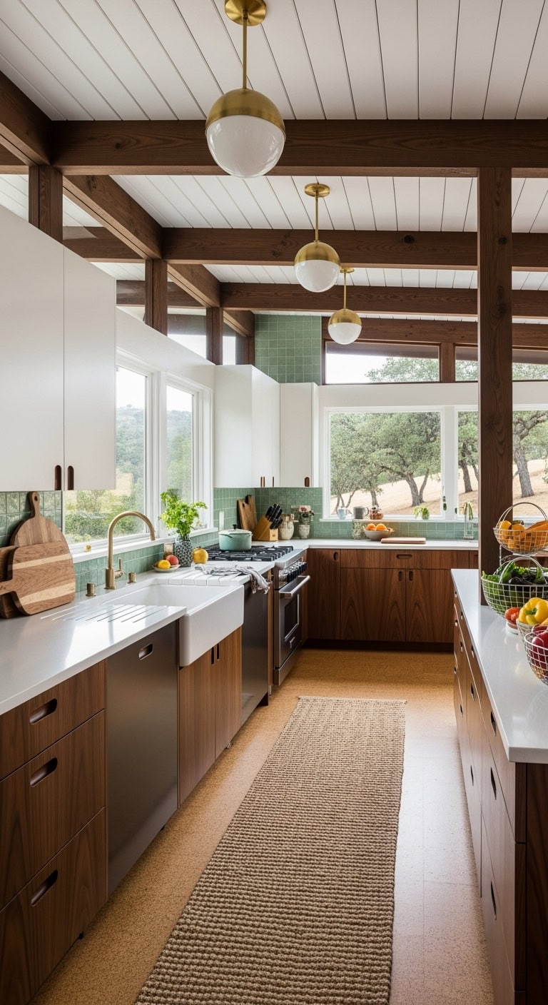 california modernist kitchen vibe