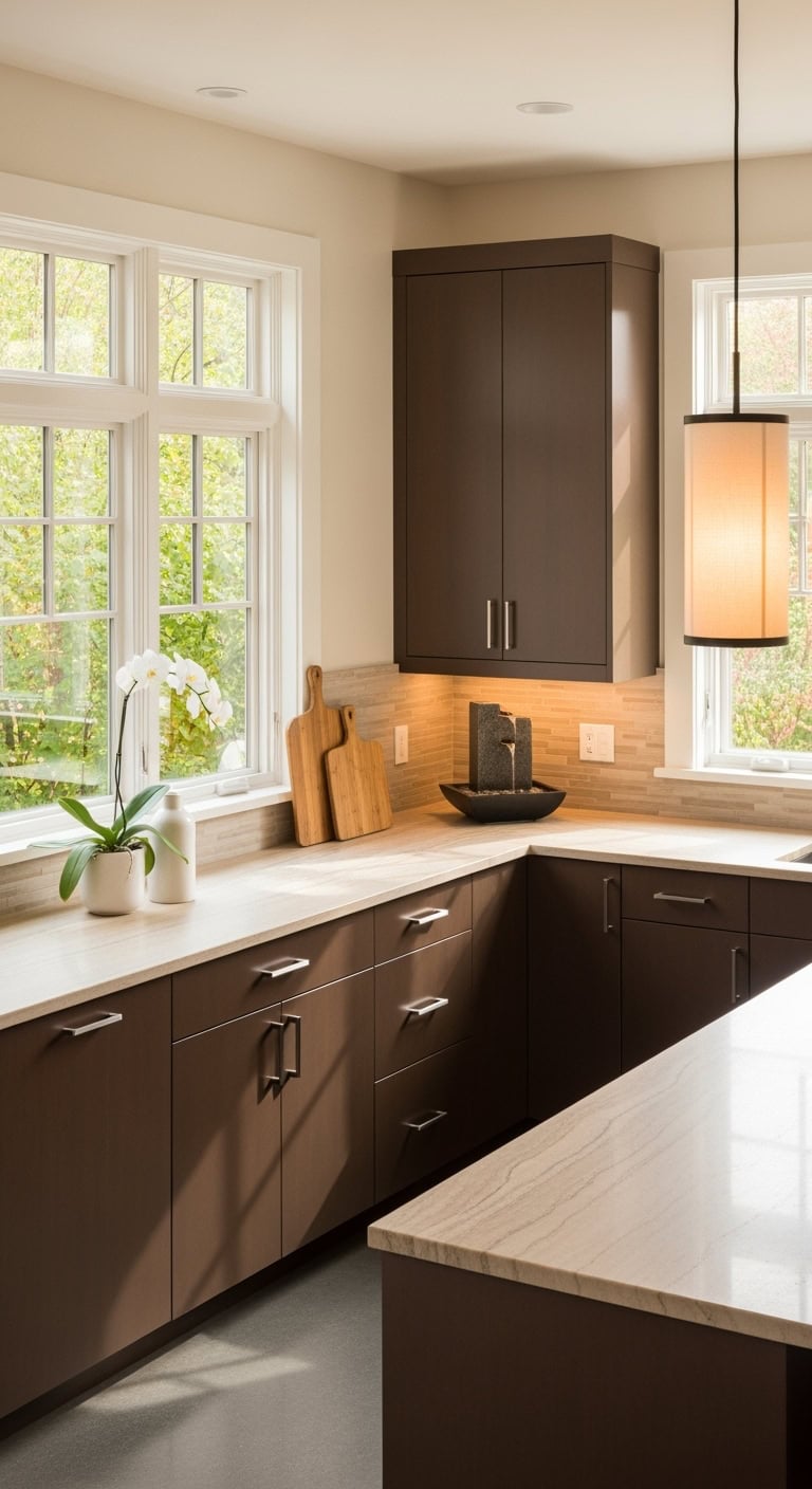 tranquil mocha kitchen serenity