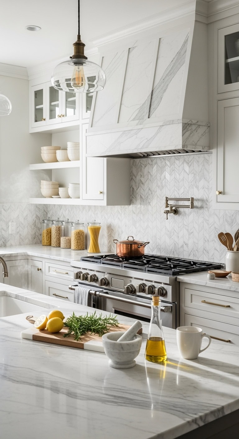 chevron marble backsplash design brilliance