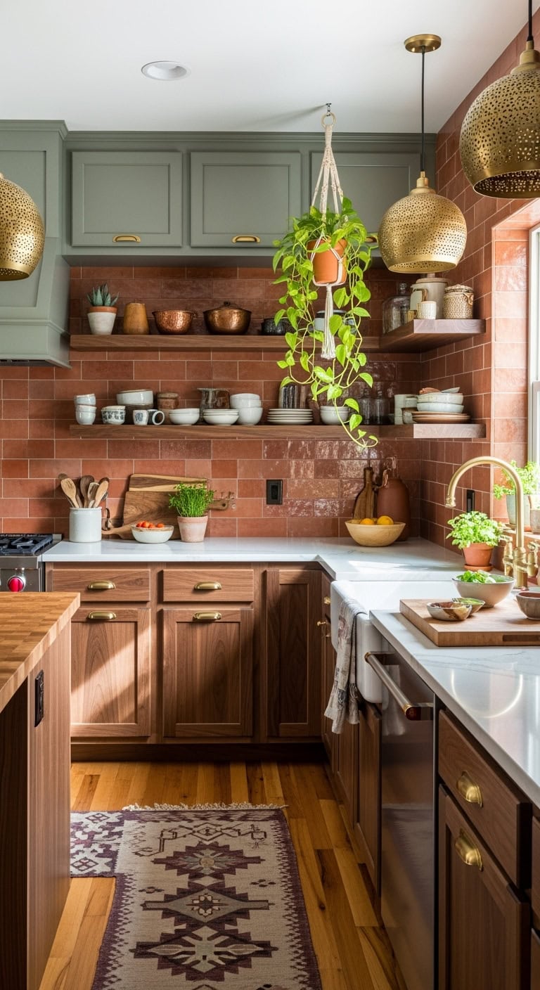 boho terracotta kitchen oasis inspiration