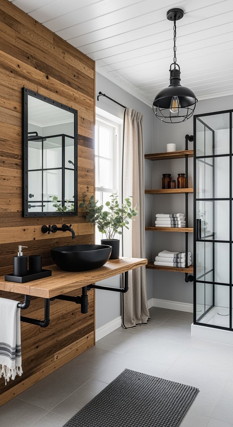 farmhouse industrial reclaimed wood charm