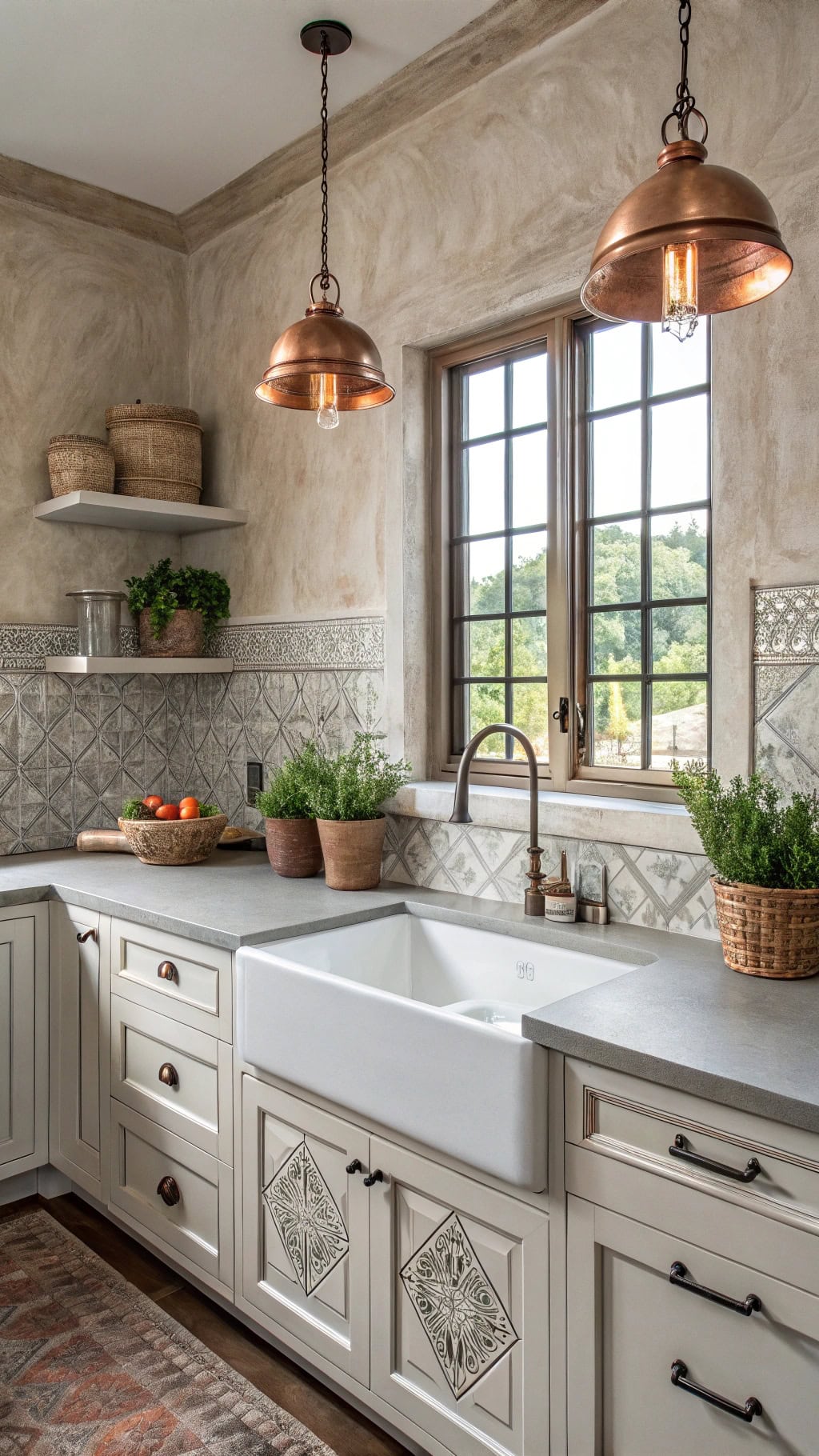 textured modern mediterranean elegance