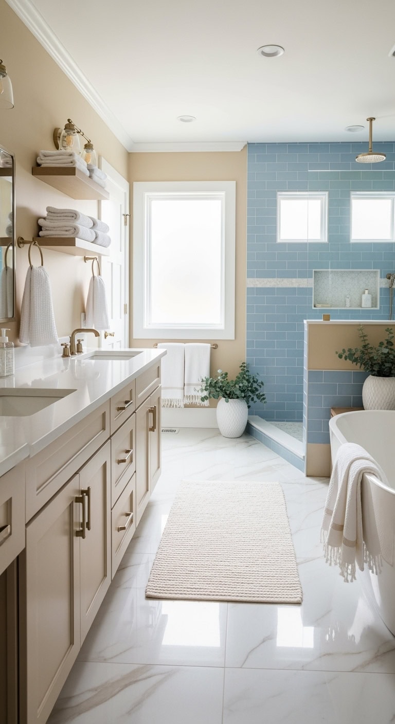 crisp white towels elevate bathroom style