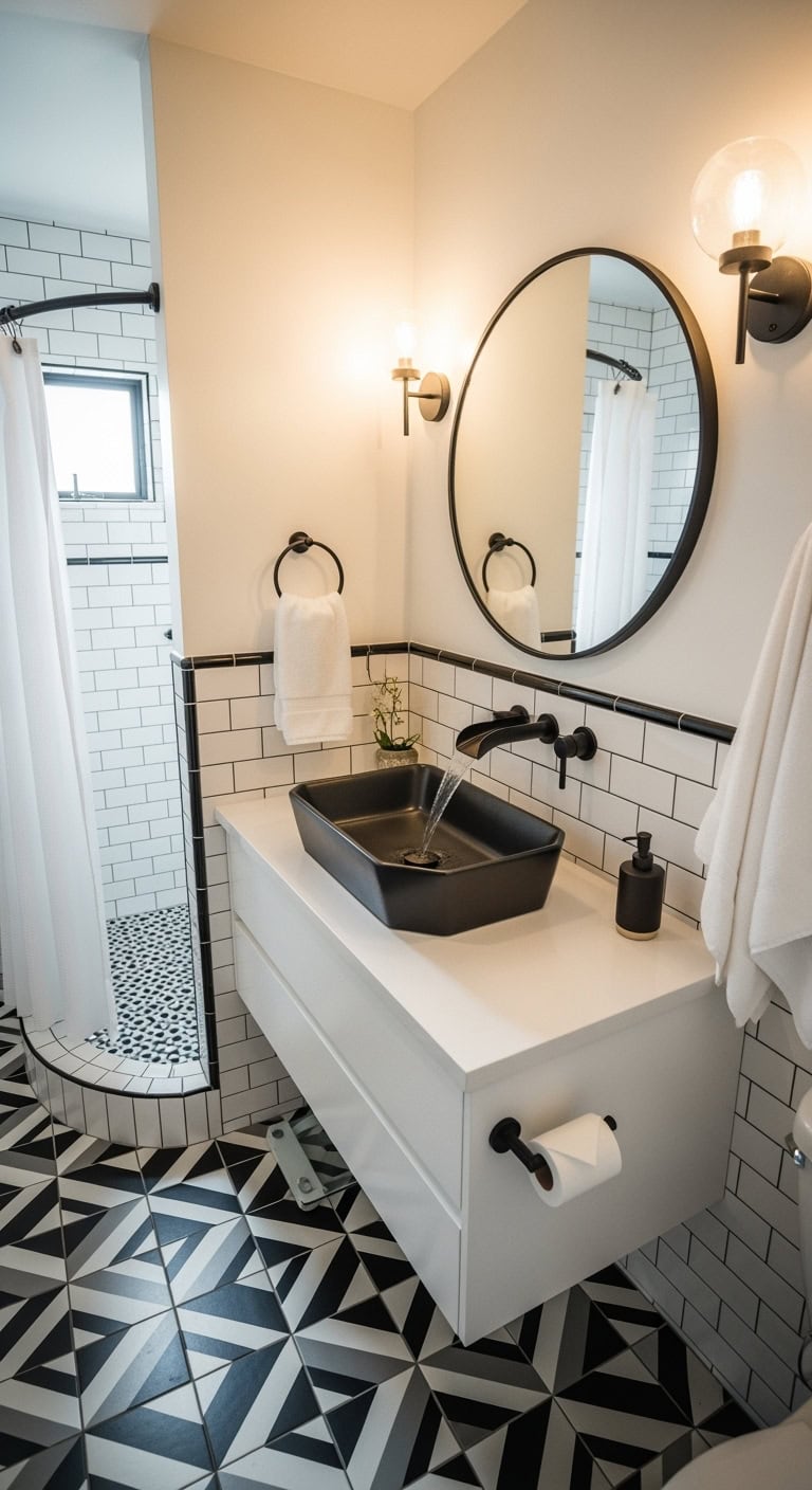 bold geometric striking dramatic