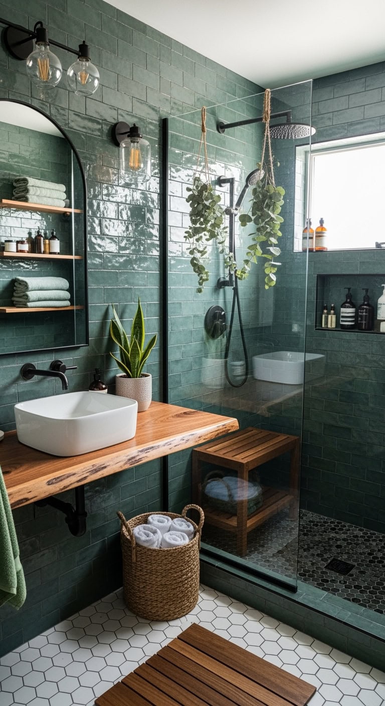 moody zen eucalyptus scented shower escape