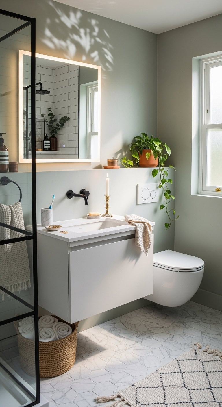 space saving functional bathroom mirrors