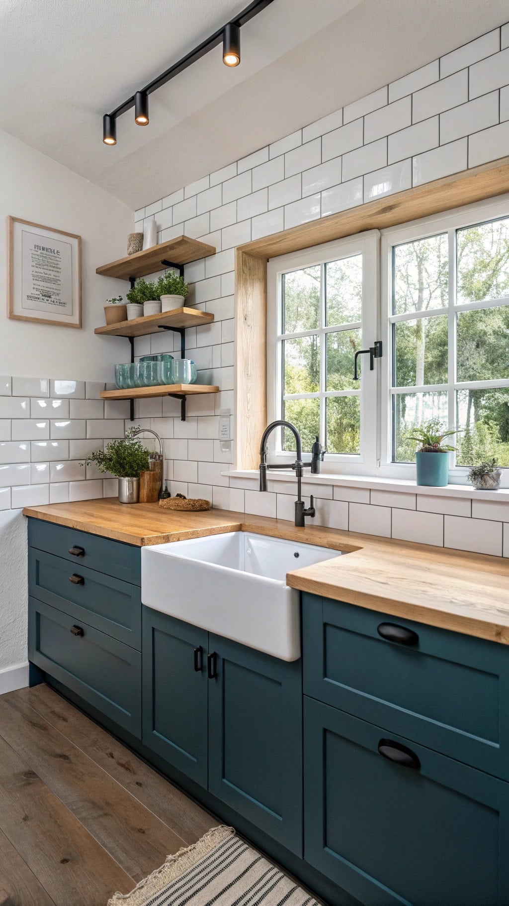 nordic petrol blue kitchens
