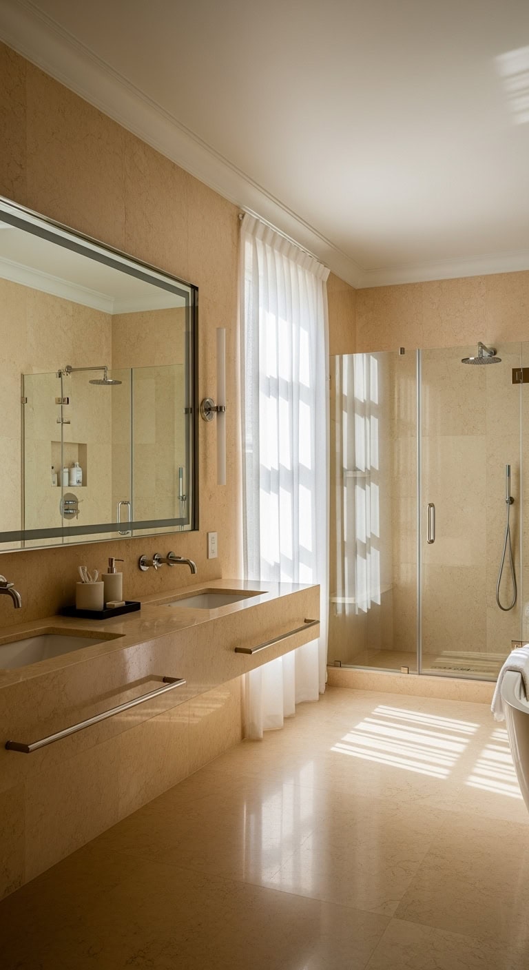 bright airy sun drenched bathroom enhancement strategies