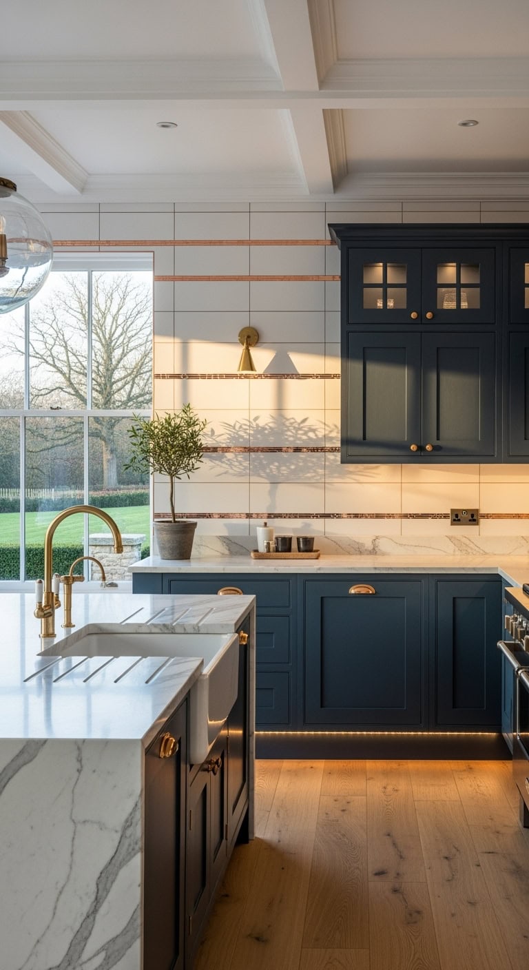 metallic sophistication elevates kitchen design