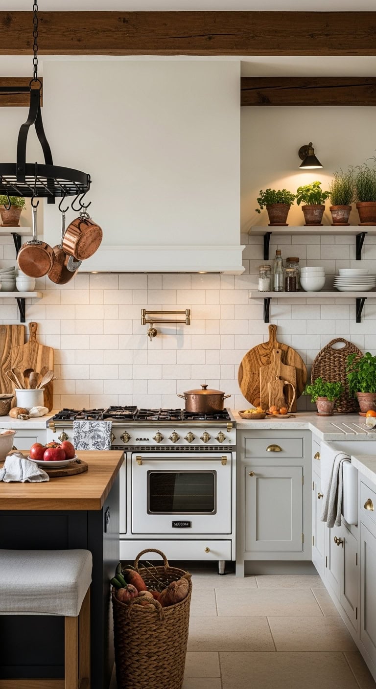 warm rustic mediterranean whites