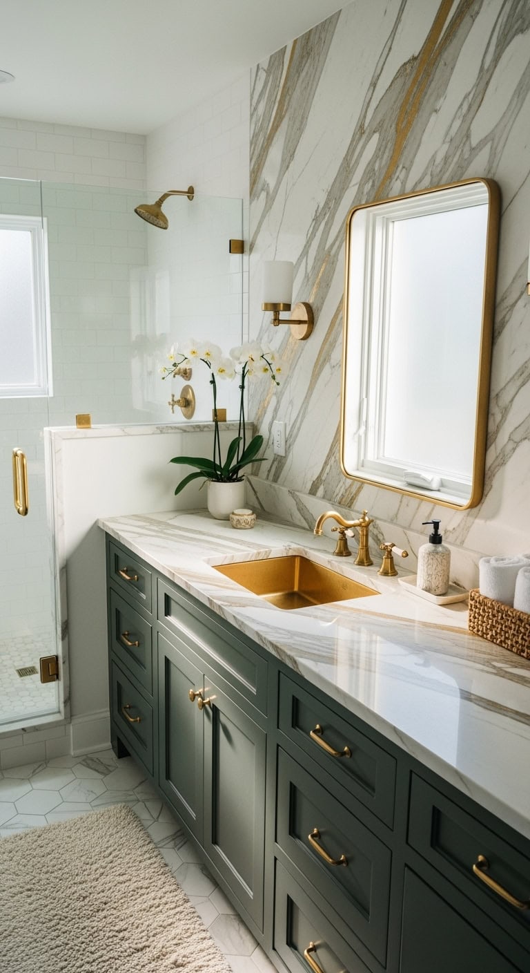 elegant opulent refined marble countertops