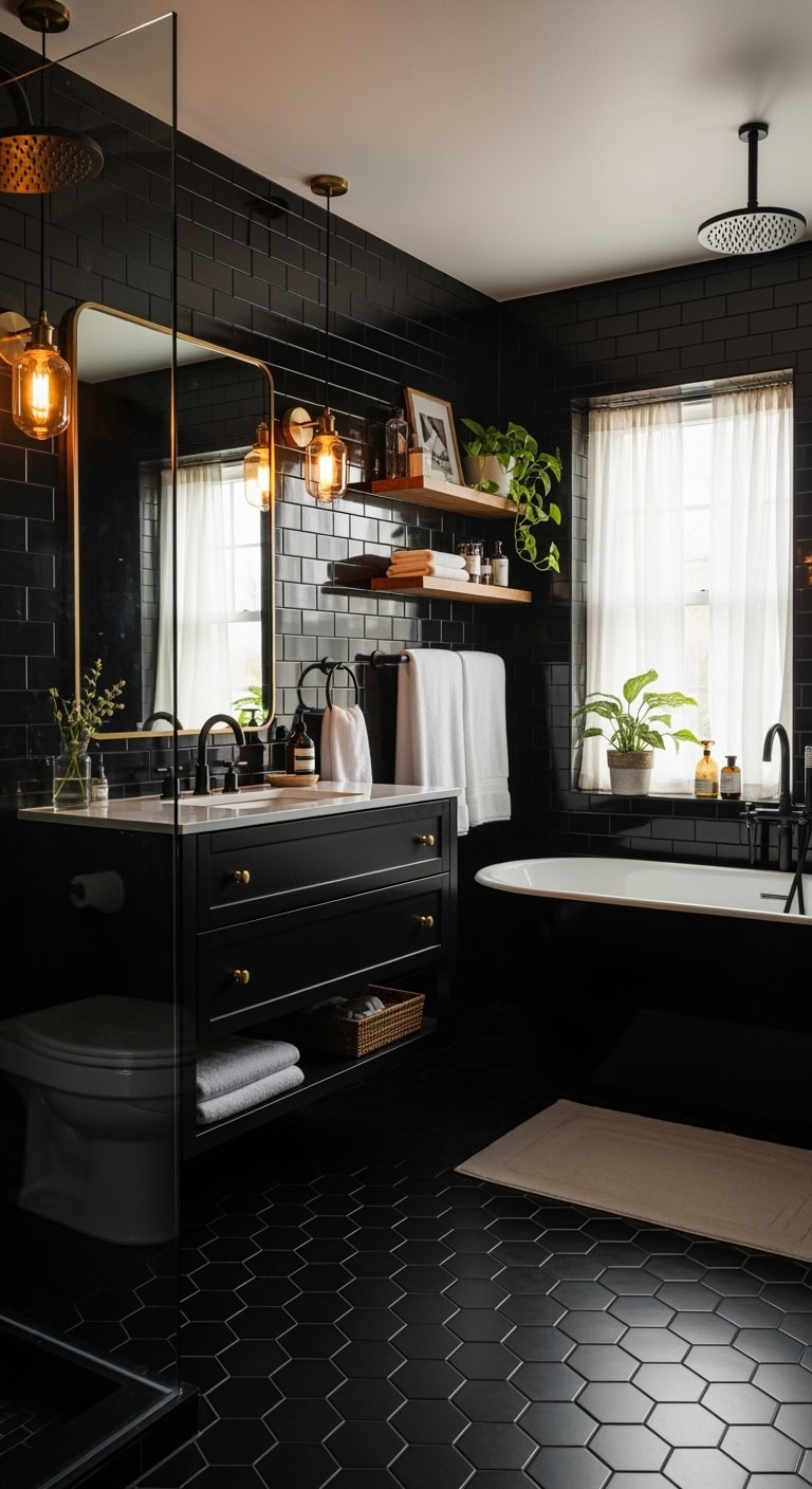 grout color transforms bathroom aesthetics