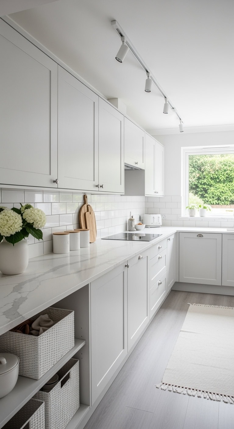 all white cohesive kitchen makeover