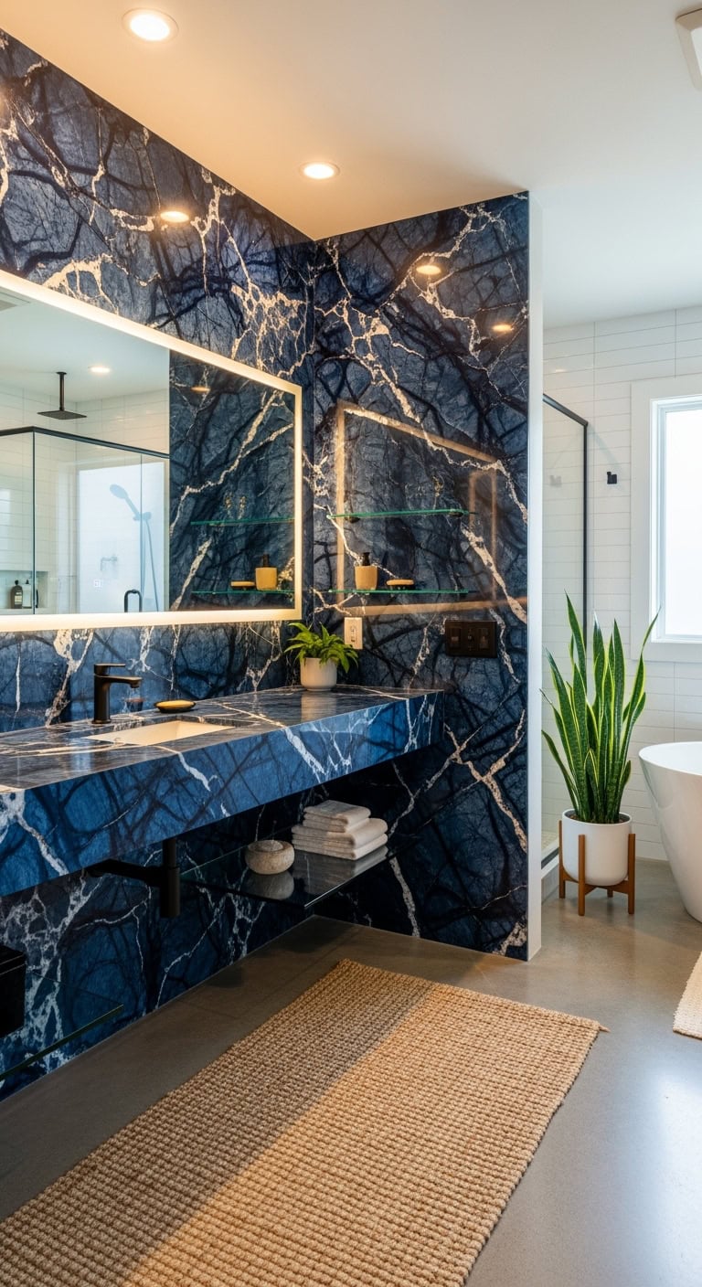 dramatic moody organic ocean inspired design