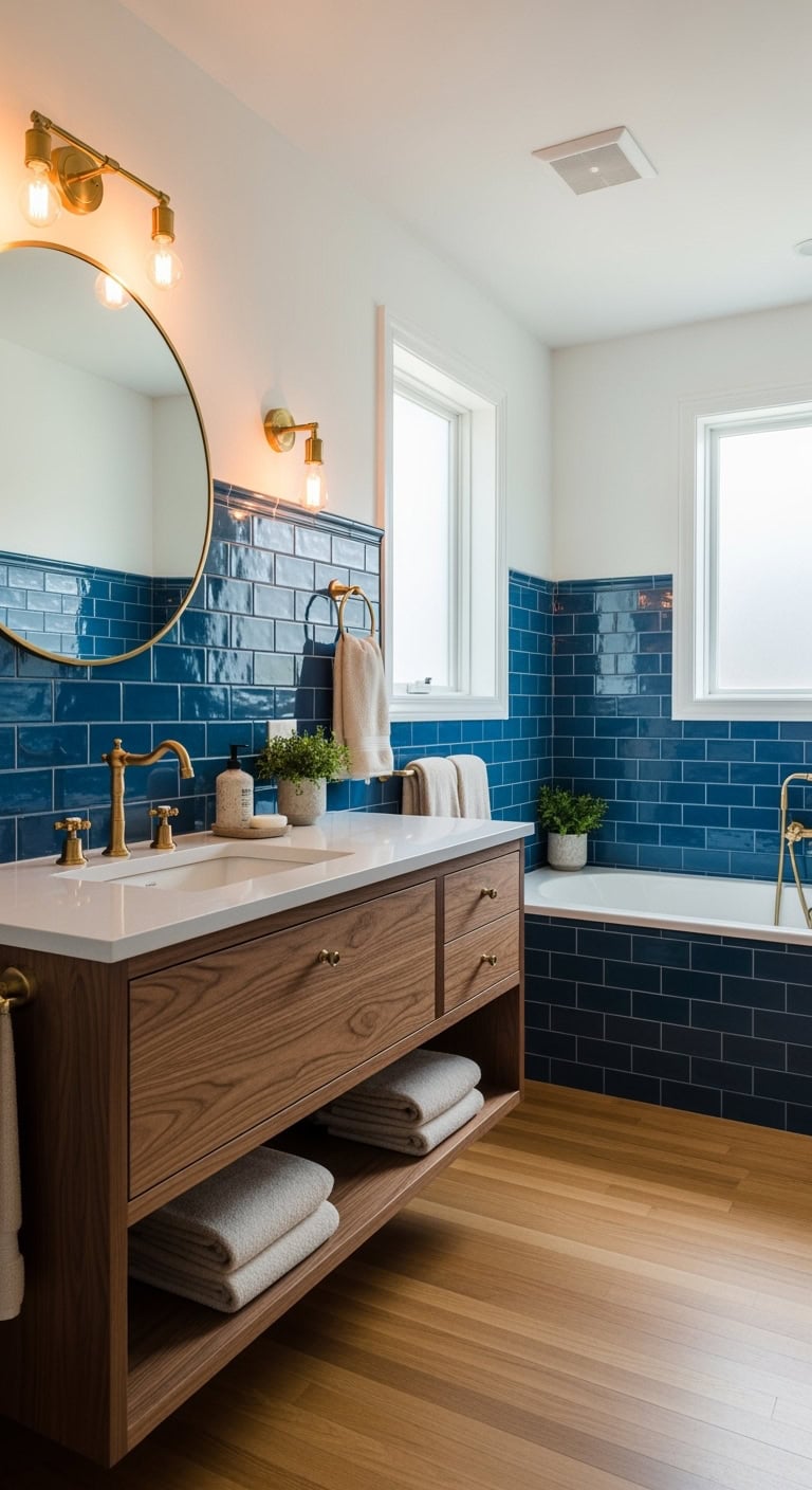 classic moody bathroom drama