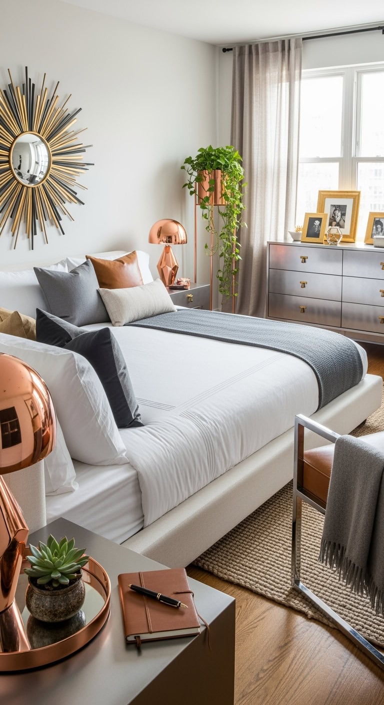 metallic accent pieces elevate d cor