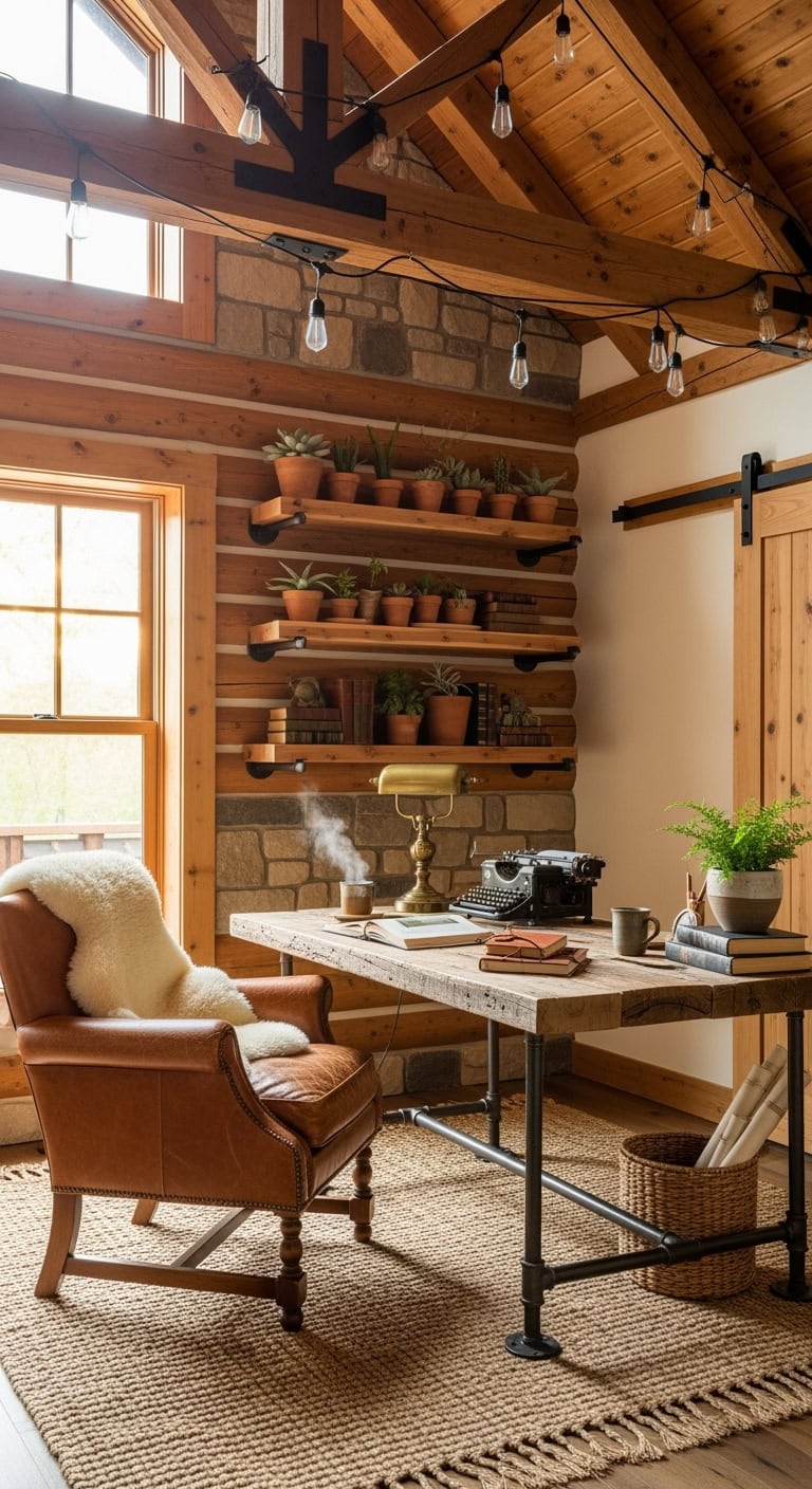 cozy rustic cabin retreat styling