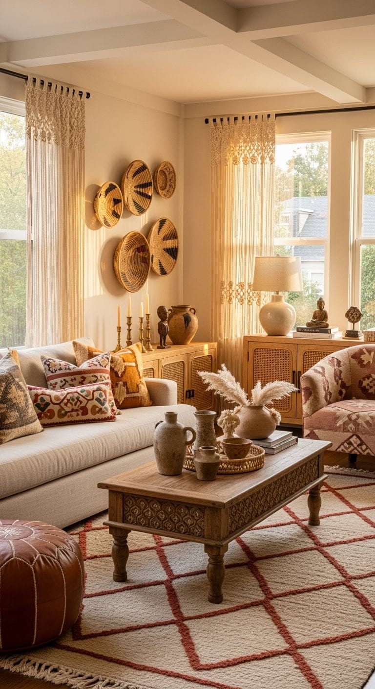 cultured neutral global inspired cozy