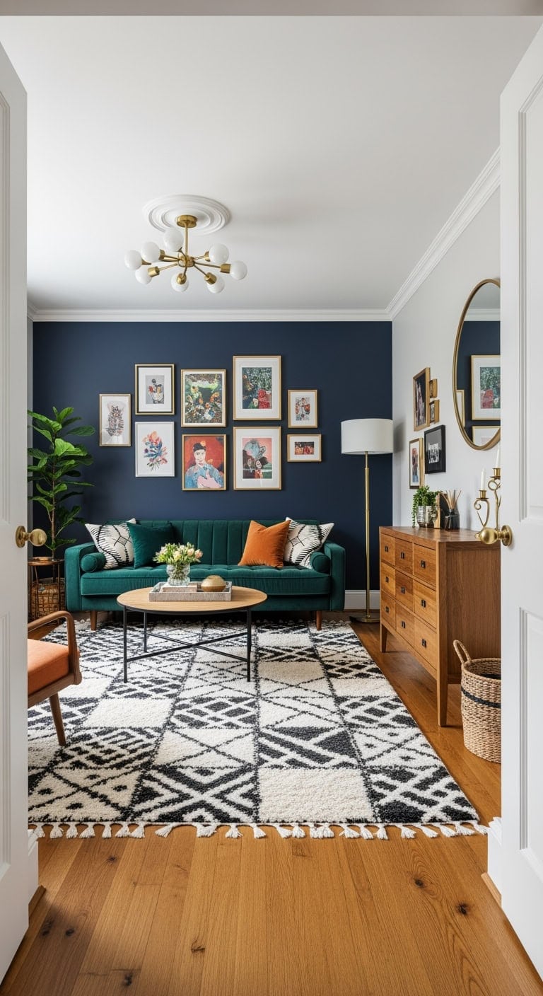 eclectic black patchwork sanctuary