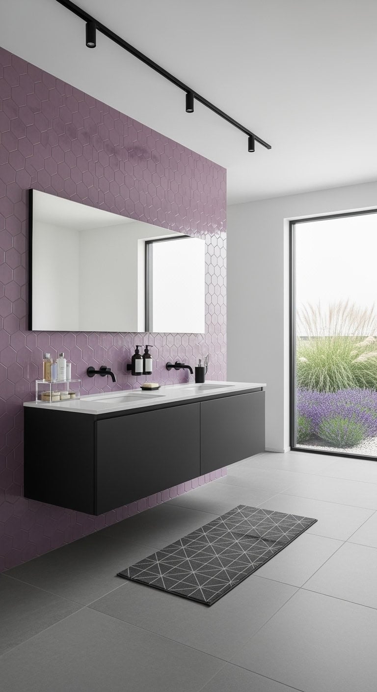 geometric lilac spa chic