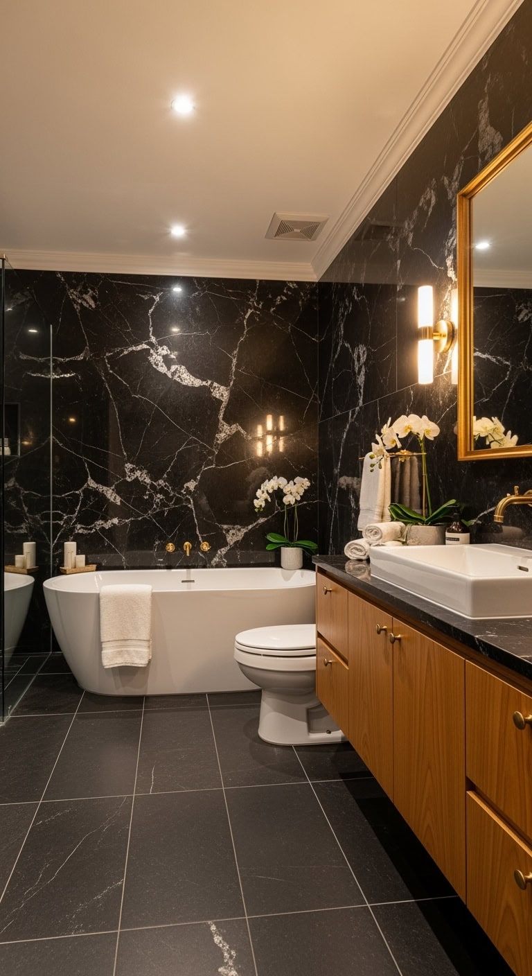 organic textured dramatic captivating black limestone