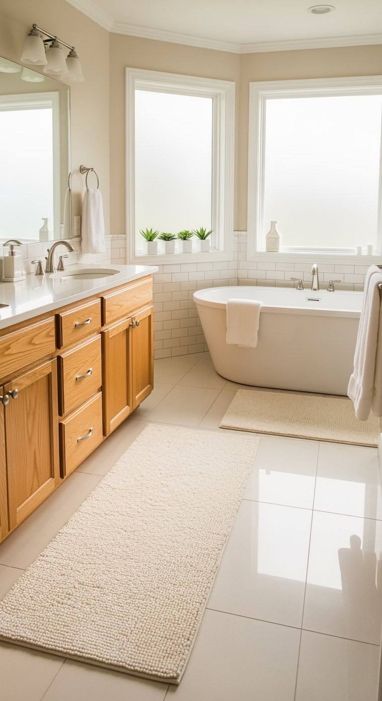 plush luxurious versatile cotton bath mats