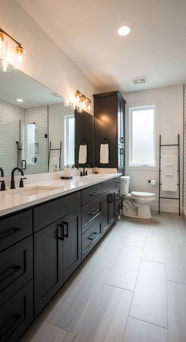 simple sophisticated black hardware