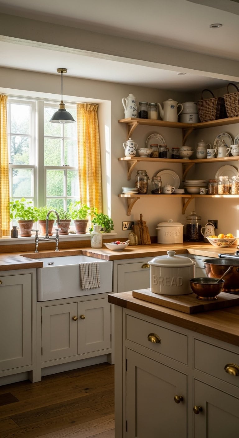 cozy vintage kitchen aesthetic