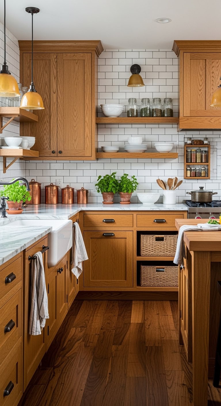 craftsman white kitchen elegance