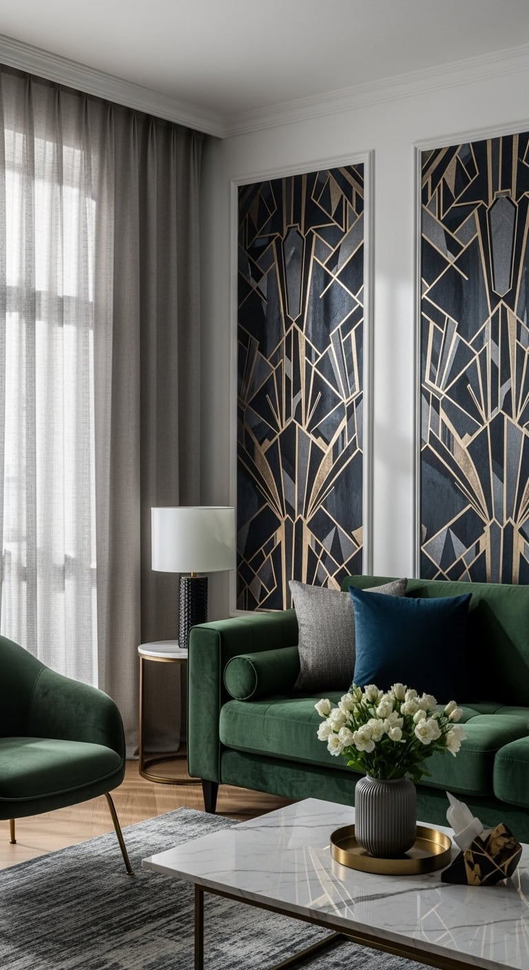 bold textured feature wall design