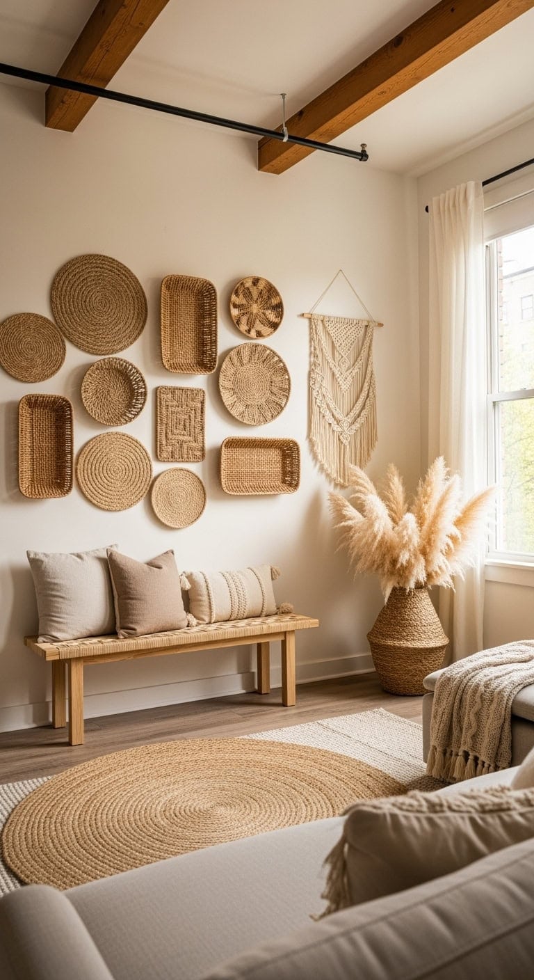 woven natural fiber wallgallery