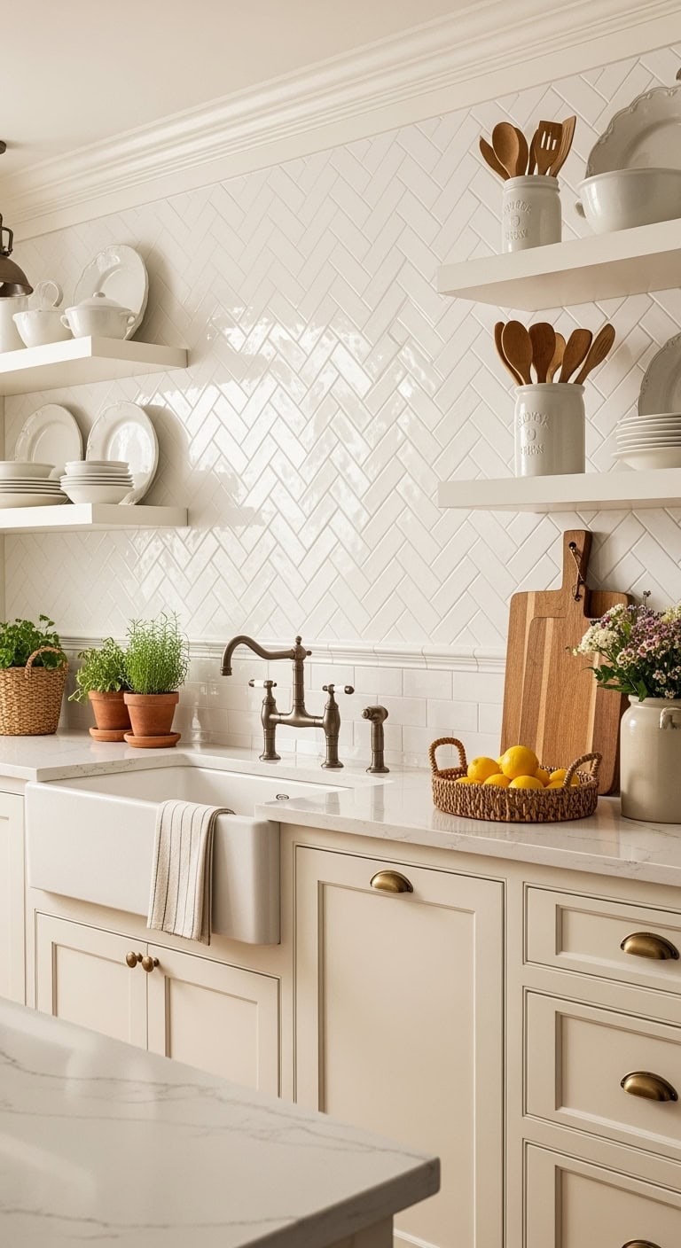 timeless traditional white kitchen