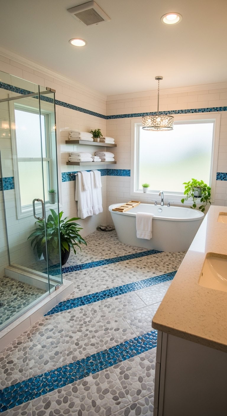 outdoor oasis in bathroom sanctuary