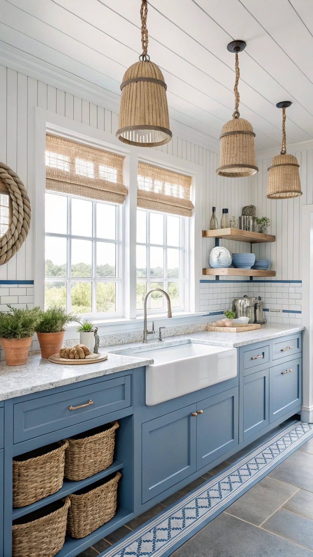 coastal charm kitchen decor