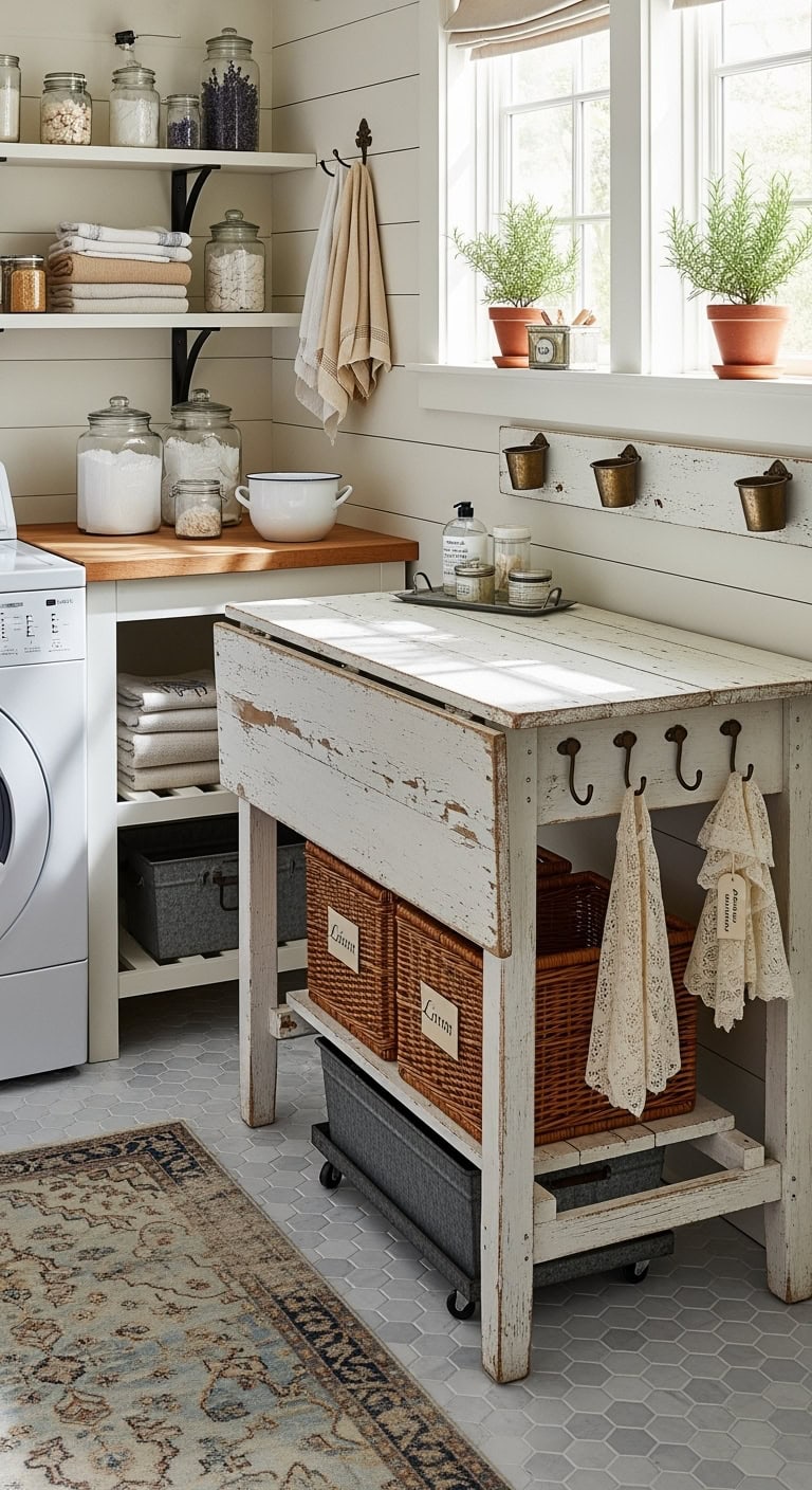 farmhouse inspired folding workspace essentials