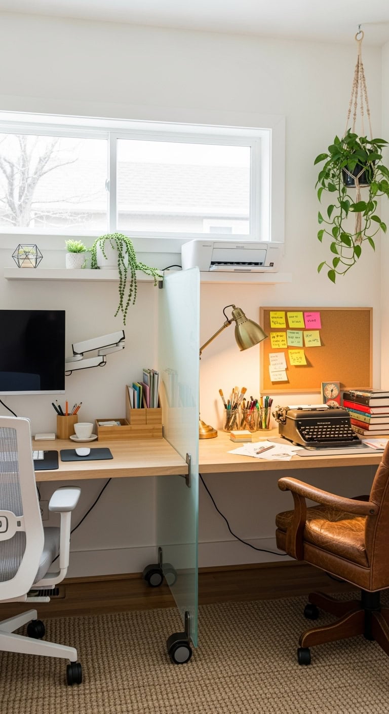 divided yet complementary workspace dynamics