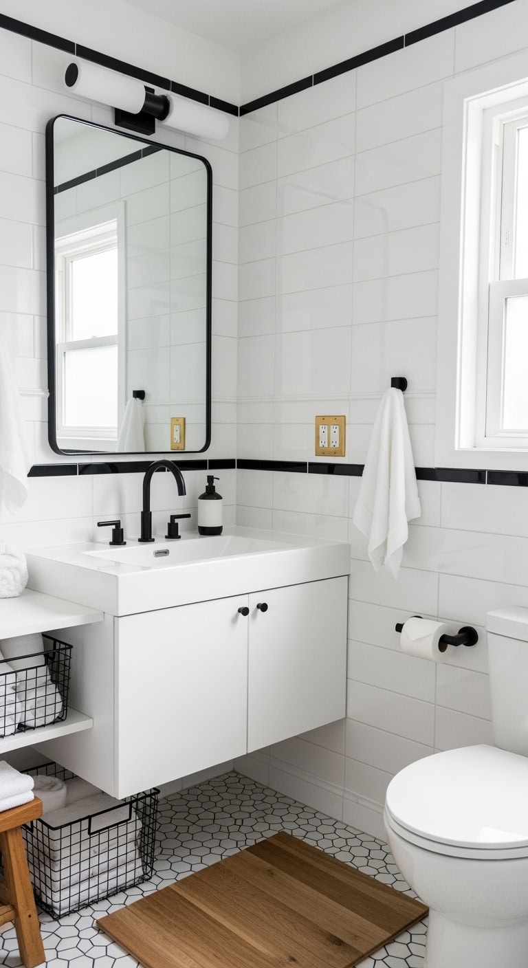 dramatic black hardware chic design