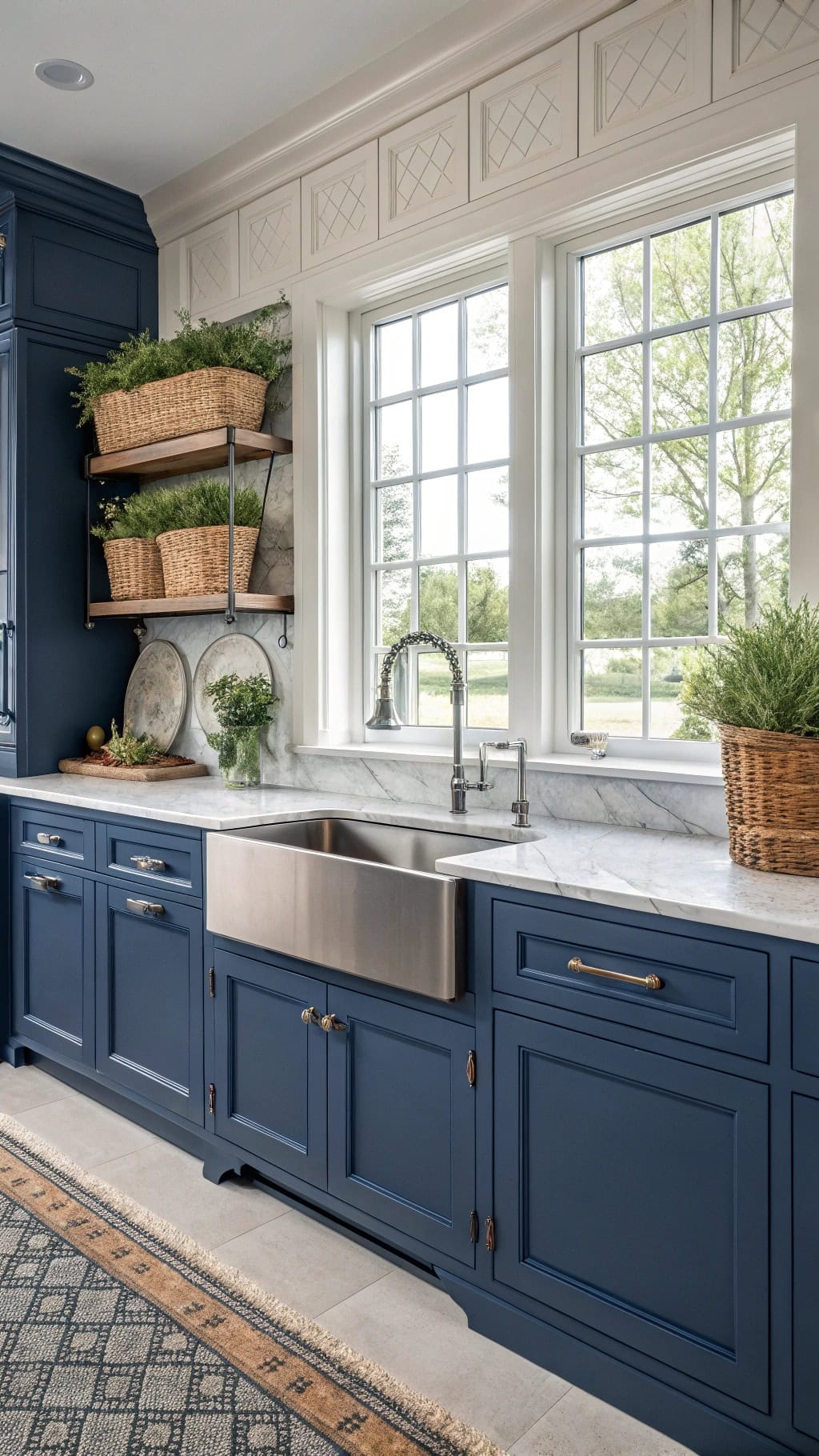 crown molding enhances kitchen aesthetics